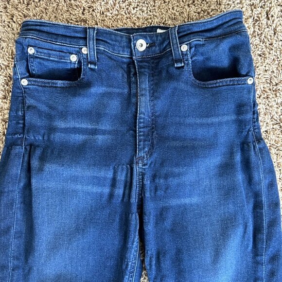 Rag & Bone Nina High Rise Ankle Skinny Jeans in Dark Wash Viola Size 28 - Picture 4 of 9